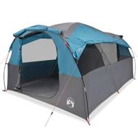 Tunneltent 6-persoons waterdicht blauw - thumbnail
