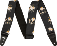 Fender Floral Strap Black, 2" - thumbnail