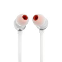 JBL Tune 310 C Bedraade in-ear oortjes met microfoon, met JBL Pure Bass Sound en een 3-knops afstandsbediening, in het wit - thumbnail