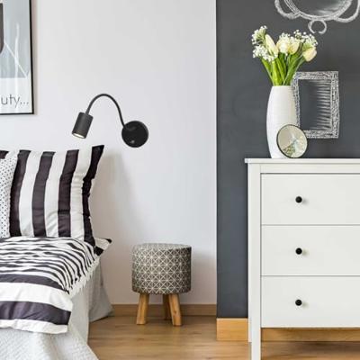 Steinhauer Wandlamp Upround incl. GU10 LED zwart