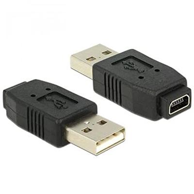 Delock 65094 Adapter USB 2.0 A male > mini USB B 5-pins female