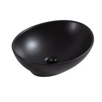 Wiesbaden Opbouw Waskom Barco 40x33x14,5 cm Keramiek Mat Zwart - thumbnail