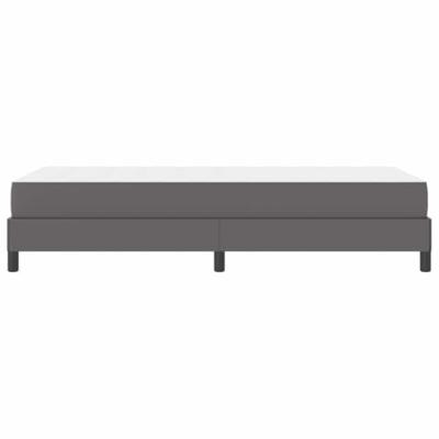 Bed met matras Grijs 90 x 190 cm Kunstleer - thumbnail