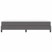 Bed met matras Grijs 90 x 190 cm Kunstleer - thumbnail