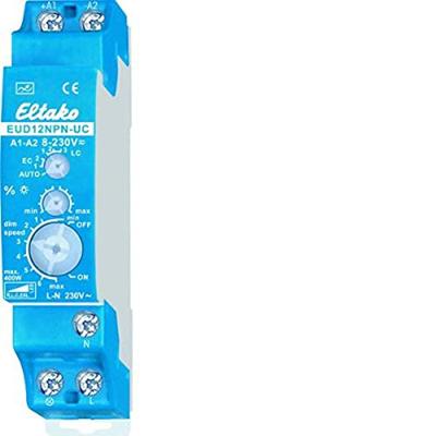Eltako 21100806 DIN-rail dimmer Geschikt voor lampen: Gloeilamp, Spaarlamp, Halogeenlamp, TL-buis, LED-lamp Blauw, Grijs Eltako 21100806 DIN-rail dimmer Geschikt voor lampen: Gloeilamp, Spaarlamp, Halogeenlamp, TL-buis, LED-lamp Blauw, Grijs