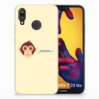 Huawei P20 Lite Telefoonhoesje met Naam Monkey - thumbnail