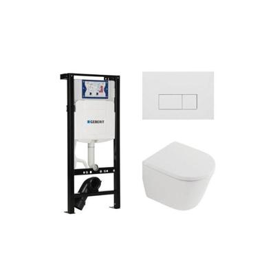 QeramiQ Dely Toiletset - 36.3x51.7cm - diepspoel - rimless - Inbouwreservoir met Geberit UP320 spoelmechanisme - softclose toilet zitting 35 mm - mat witte bedieningsplaat - rechthoekige knoppen - mat wit SW1026255/SW1159505/SW1381697/SW706191 QeramiQ Dely Toiletset - 36.3x51.7cm - diepspoel - rimless - Inbouwreservoir met Geberit UP320 spoelmechanisme - softclose toilet zitting 35 mm - mat witte bedieningsplaat - rechthoekige knoppen - mat wit SW1026255/SW1159505/SW1381697/SW706191