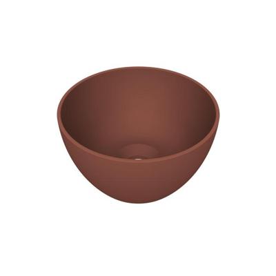 Arqua Olivia Waskom - 22x22cm - rond - opbouw - mat terracotta WAS753174
