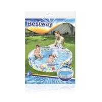 Bestway Opblaasbaar Kinderzwembad 3 Ringen Transparant Zeeleven 152x30 cm +2 Jaar Tuin 51004 - thumbnail