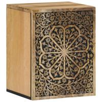 Badkamerwandkast 38x33x48 cm massief mangohout - thumbnail