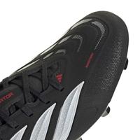 adidas Predator League Gras Voetbalschoenen (FG) Zwart Wit Rood - thumbnail