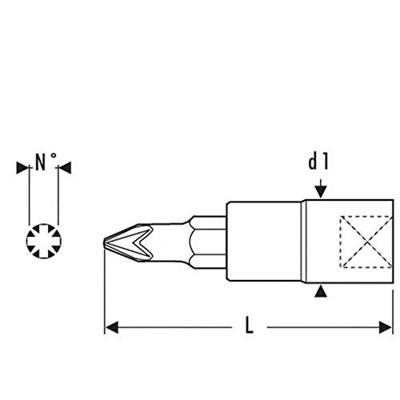 Expert by Facom Schroevendraaierdop | 3/8" T8 - E030912
