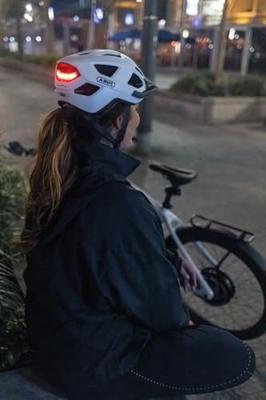 Abus helm aduro 3.0 led blaze red m 52-58cm