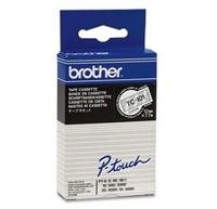 Brother TC-101 Labeltape Kunststof Tapekleur: Transparant Tekstkleur: Zwart 12 mm 7.7 m - thumbnail