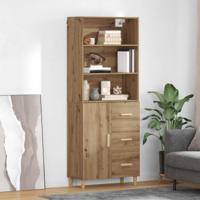 Hoge kast Artisan Eiken 69,5 x 32,5 x 180 cm Bewerkt hout - thumbnail