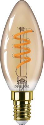 Philips led kaars e14 3,5-15w 2000k filament gold dimbaar blister - 5100305 Philips led kaars e14 3,5-15w 2000k filament gold dimbaar blister - 5100305