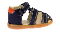 Baby lederen sandalen Bipod KICKERS® marineblauw - thumbnail