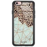 iPhone 6/6s glazen hardcase - Luipaard marmer mint - thumbnail