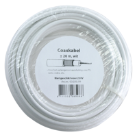 Q-Link Coaxkabel | 3C2V | 75 ohm | 20 m | Ø5 mm² | Wit - 03.030.99 - thumbnail