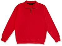 Blåkläder Sweatshirt met halve rits 33691158 | Rood | Maat S - 7330509466223 - thumbnail