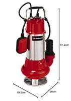 EINHELL Vuilwaterpomp GC-DP 1340 G dompel- en drukpompen - thumbnail