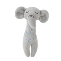 Rosewood grijpspeelgoed olifant met ratel eco friendly gerecycled - thumbnail