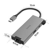 Hama USB-C dockingstation Geschikt voor merk (dockingstation): Universeel Incl. laadfunctie, USB-C Power Delivery - thumbnail