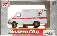 LG Imports ambulance Modern City junior 9 cm staal wit - thumbnail