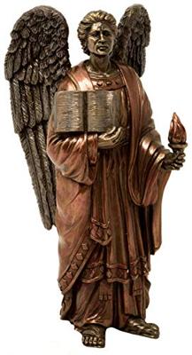 Beeld Aartsengel Uriël Bronskleurig - 21 cm