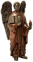 Beeld Aartsengel Uriël Bronskleurig - 21 cm - thumbnail