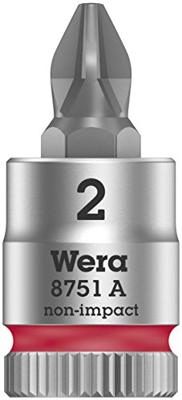 Wera 8751 A 05003351001 Kruiskop Phillips Dopsleutel-bitinzet PH 2 1/4 (6.3 mm) Wera 8751 A 05003351001 Kruiskop Phillips Dopsleutel-bitinzet PH 2 1/4 (6.3 mm)