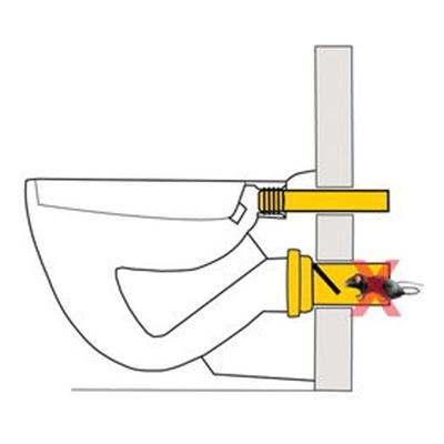 Riko Wandcloset afvoerbuis 110 mm met ratten stop