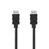 Nedis High Speed HDMI-Kabel met Ethernet | HDMI Connector | HDMI Connector | 4K@30Hz | ARC | 10.2 Gbps | 15.0 m | Rond | PVC | Zwart | Label - - thumbnail