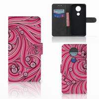 Motorola Moto E5 Plus Hoesje Swirl Pink - thumbnail