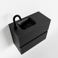 MONDIAZ ADA 60cm toiletmeubel urban. LEX wastafel urban links 1 kraangat - thumbnail