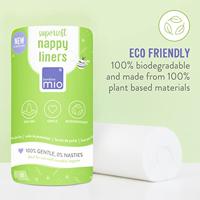 100 biologisch afbreekbare inlegdoekjes voor luiers BAMBINO MIO wit - thumbnail