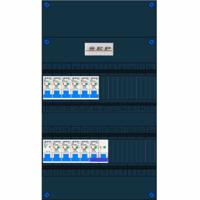 SEP 10 groepenkast 10 aardlekautomaten B16 30mA + kookgroep aardlekautomaat B16 30Ma 2 rijen 1f - thumbnail