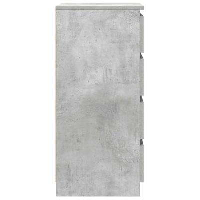 Dressoir met lades 37,5x35x99 cm spaanplaat betongrijs