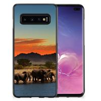 Samsung Galaxy S10+ Back Cover Olifanten - thumbnail