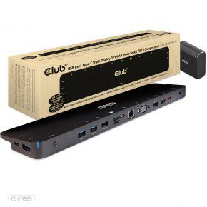 club3D 4K ChargingDock USB-C USB-C dockingstation Geschikt voor merk (dockingstation): Club 3D USB-C Power Delivery