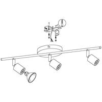 Eglo Led plafondspotBuzz rvs 3-lichts - 92597 - thumbnail