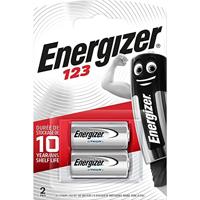 Energizer CR123 batterijen, lithium knoopcelbatterij, 2 stuks - thumbnail