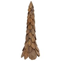 VidaXL Kerstboom met standaard bruin 111 cm massief teakhout - thumbnail