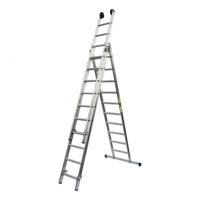 SuperPRO Reformladder SuperPRO Recht | 3x10 | Met Stabilisatiebalk | Geanodiseerd - 1250570310 - thumbnail