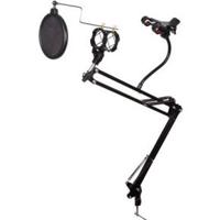 Tafelstatief voor microfoon met smartphonehouder verstelbaar Velleman - Velleman - thumbnail