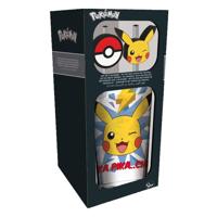 Pokémon Glass Tumbler with Straws Pikachu 485 ml - thumbnail