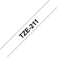 Labeltape Brother TZe, TZ TZe-211 PET Tapekleur: Wit Tekstkleur:Zwart 6 mm 8 m - thumbnail