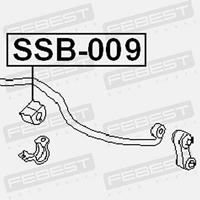 Stabilisatorlager aan draagarm SSB009 - thumbnail
