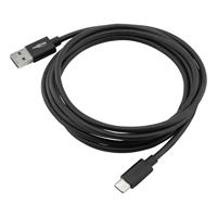 Ansmann 1700-0081 USB-kabel USB 3.2 Gen1 USB-A stekker, USB-C stekker 2.00 m Zwart Aluminium-stekker, TPE-mantel, Stekker past op beide manieren - thumbnail
