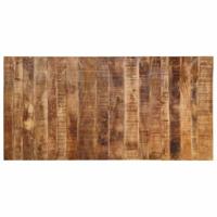 Eettafel 200x100x75 cm massief hout ruw mangohout - thumbnail
